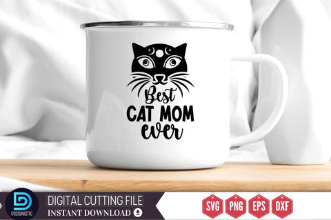 Best cat mom ever SVG SVG DESIGNISTIC 
