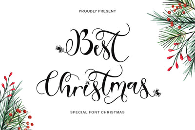Best Christmas Font Prasetya Letter 