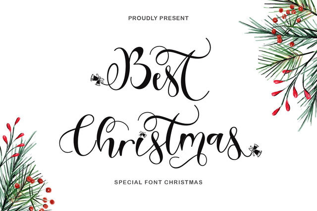 Best Christmas Font Prasetya Letter 