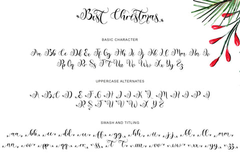 Best Christmas Font Prasetya Letter 