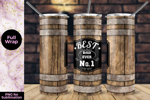 Best Dad Ever 20oz Skinny Tumbler Wrap Template Sublimation Sublimation Sublimatiz Designs 