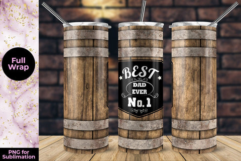 Best Dad Ever 20oz Skinny Tumbler Wrap Template Sublimation Sublimation Sublimatiz Designs 