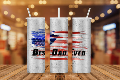 Best Dad Ever 4th of July USA Flag Fathers Day Veteran T shirt Tumbler Design Png Sublimation Files Sublimation DesignDestine 