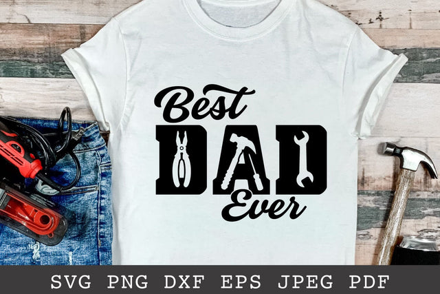 Best Dad Ever- Fathers Day Garage SVG SVG Shine Green Art 