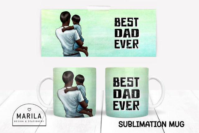 best dad ever Mug Sublimation Design / dad Mug Design #31 Sublimation Marilakits 