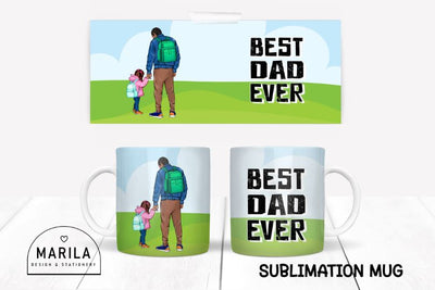 best dad ever Mug Sublimation Design / dad Mug Design #39 Sublimation Marilakits 