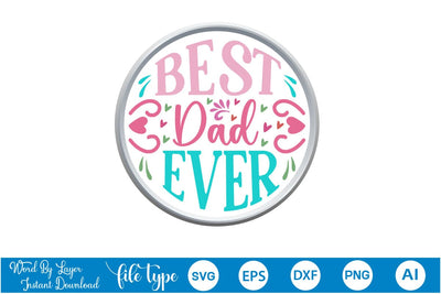 Best Dad Ever Retro SVG Cut File SVGs,Quotes and Sayings,Food & Drink,On Sale, Print & Cut SVG DesignPlante 503 