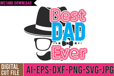 Best Dad Ever SVG Cut File, DAD SVG Bundle, Father's DAy SVG Bundle, DAD Funny SVG Bundle Quotes SVG BlackCatsMedia 