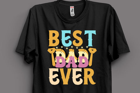 Best Dad Ever T-shirt Design SVG MStudio 