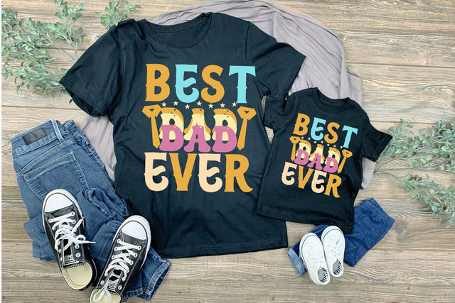 Best Dad Ever T-shirt Design SVG MStudio 