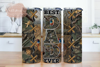 Best Dad Ever Tumbler 20 oz Skinny Sublimation, Father's Day Tumbler Straight and Tapered PNG Sublimation Rabbitmakies 