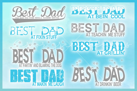 Best Dad Funny Quote Bundle SVG | Fathers Day Sayings SVG Harbor Grace Designs 