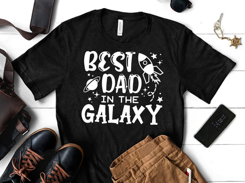 Best Dad In The Galaxy SVG SVG Caffeinated SVGs 