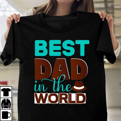 Best Dad In The World SVG Cute File ,Father's Day Retro Sunset T-shirt Design, Dad SVG Cute File, Dad Sublimation ,Father's Day Clip Art, Father's Day SVG Qutes ,Dad T-shirt Design SVG Insomnia Std 