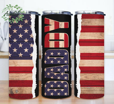 Best Daddy Ever 20oz Tumbler Design, Daddy Tumbler Png, American Flag Wood Tumbler Wrap, Patriot Dad Sublimation Design, Gift For Dad, Intant Download Sublimation AdriOP 