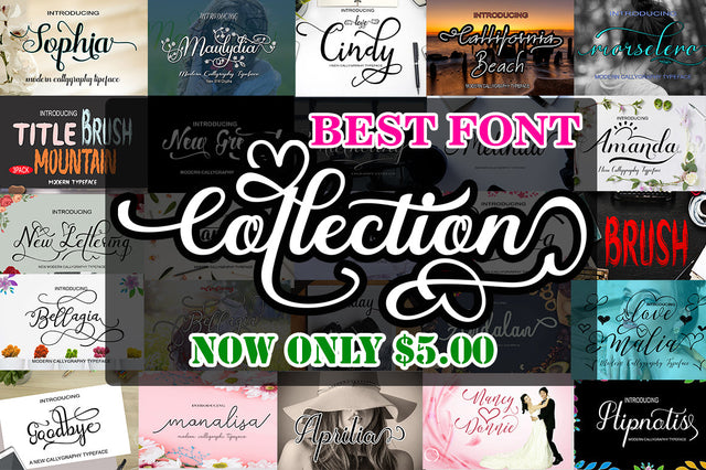 Best Font Collection V l Font arwah studio 