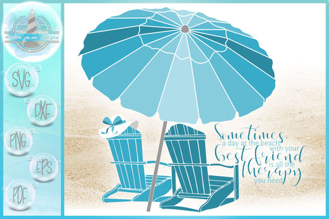 Best Friend Beach Therapy Quote SVG SVG Harbor Grace Designs 