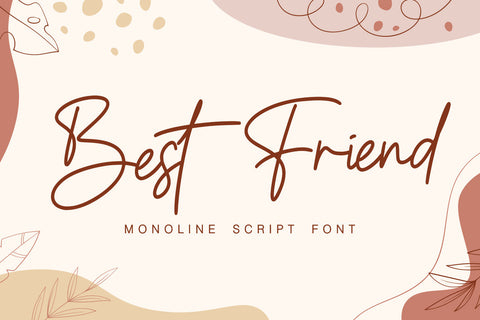 Best Friend Font Mozarella 