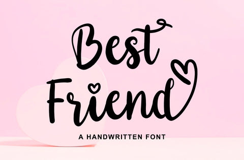 Best Friend - Handwritten font Font Yuby 