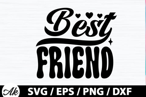 Best friend Retro SVG SVG akazaddesign 