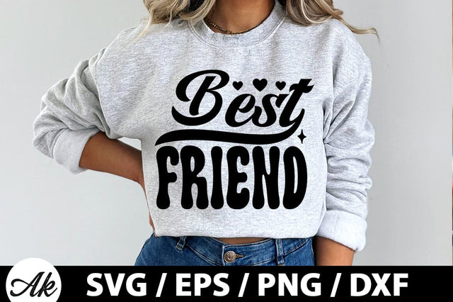 Best friend Retro SVG SVG akazaddesign 