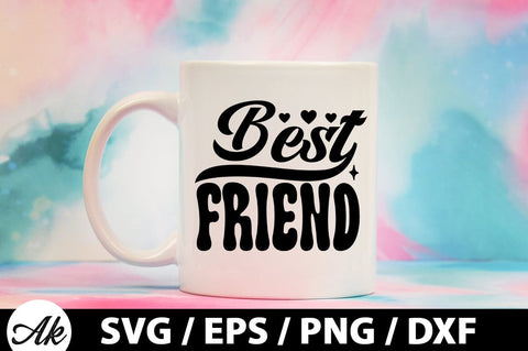 Best friend Retro SVG SVG akazaddesign 
