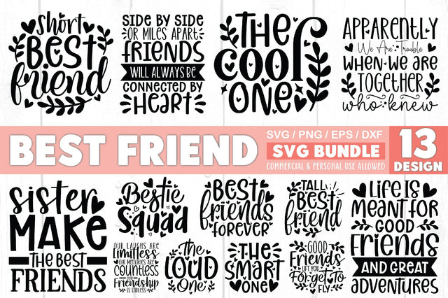 Best Friend SVG Bundle SVG Ariyan 