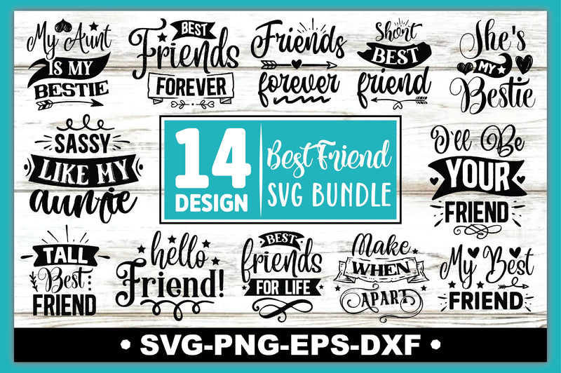 Best Friend SVG Bundle - So Fontsy