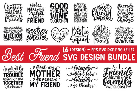 Best Friend Svg Bundle SVG md faruk hossain 