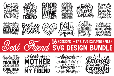 Best Friend Svg Bundle SVG md faruk hossain 