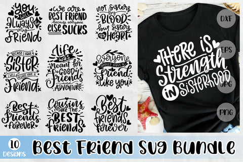 Best Friend SVG Bundle Vol 2 Friendship Quotes Bundle SVG dapiyupi store 