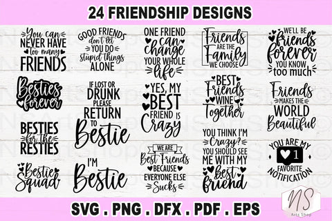 Best Friend SVG Bundle.Friendship SVG Bundle, friends svg, Besties to the Resties,Best Friends Bundle Svg, Svg files for cricut, silhouette file SVG NS Arts Shop 