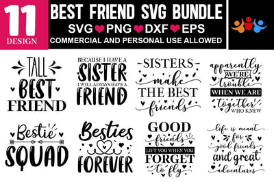 Best Friend SVG Bundle.Friendship SVG Bundle, friends svg, SVG Designangry 