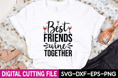 best friend wine together svg SVG designer krishna 