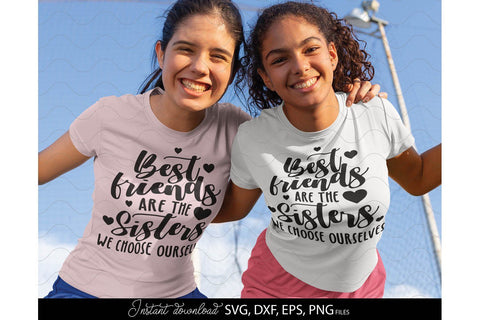 Best Friends Are The Sisters SVG | Big Sister SVG | Best Friends SVG SVG March Design Studio 
