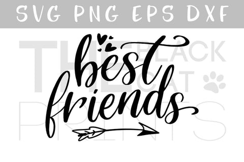 Best friends | Besties cut file | Arrow SVG TheBlackCatPrints 