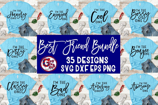 Best Friends Bundle SVG DXF EPS PNG-35 Designs SVG Greedy Stitches 