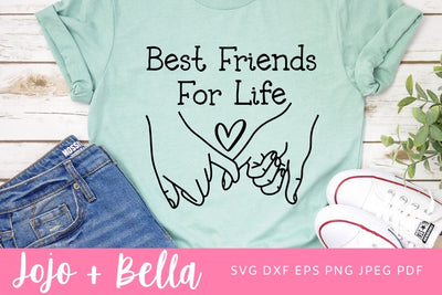 Best Friends For Life SVG, Best Friends Svg, Png, Pinky Promise Svg, Friendship SVG, Friends Svg, Friends Quote, Svg files for Cricut SVG Jojo&Bella 