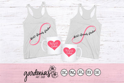 Best Friends Forever / Bestest Friends SVG Gardenias Art Shop 