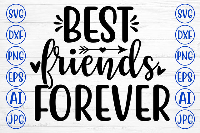 BEST FRIENDS FOREVER SVG Cut File SVG Syaman 