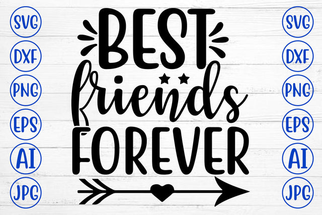BEST FRIENDS FOREVER SVG Cut File SVG Syaman 