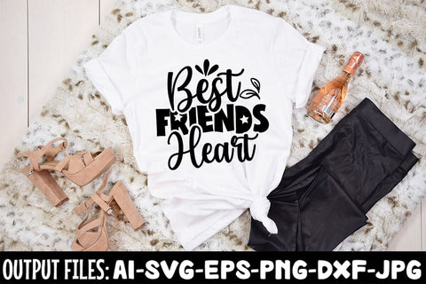 Best Friends Heart SVG Design SVG Rafiqul20606 