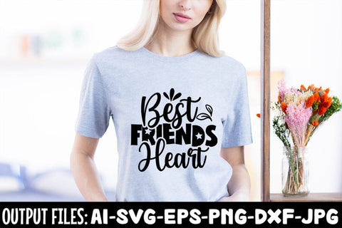 Best Friends Heart SVG Design SVG Rafiqul20606 