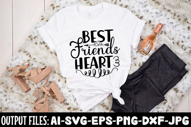 Best Friends Heart SVG Design SVG Rafiqul20606 