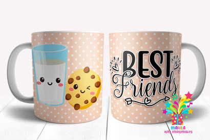 Best Friends Mug Sublimation Design / Friends Mug Wrap #5 Sublimation Marilakits 