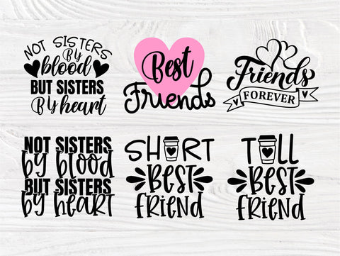 Best Friends SVG Bundle, Besties Svg, Sisters Svg SVG TonisArtStudio 