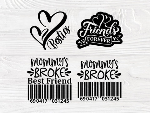 Best Friends SVG Bundle, Besties Svg, Sisters Svg SVG TonisArtStudio 