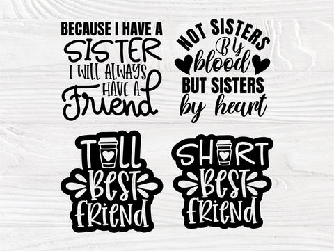 Best Friends SVG Bundle, Besties Svg, Sisters Svg SVG TonisArtStudio 