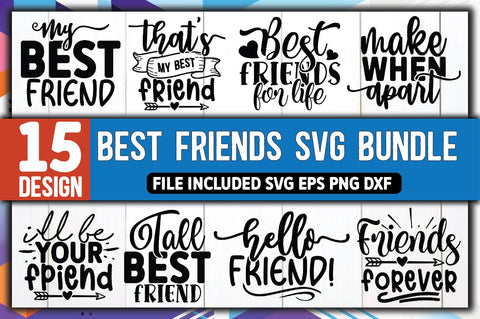 Best Friends SVG Bundle SVG Ariyan 