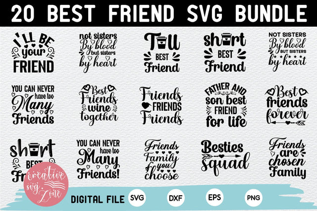 Best Friends SVG Bundle SVG md faruk hossain 